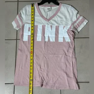 PINK Victoria’s Secret Women White/Pink Top Shirt Size Small.‎ thumbnail 5