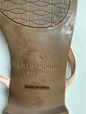 Kate Spade New York Women's Beige and Pink Bow Sandals Size 7M thumbnail 6