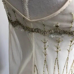 PJK Patterson J Kincaid Top Cami Sleeveless High Neckline Sequin Beaded Boho thumbnail 10