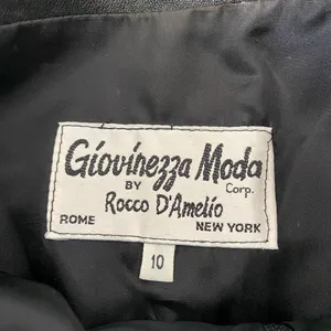 NWOT Giovinezza Moda by Rocco D’Amelio women’s black leather button‎ skirt 10 thumbnail 6