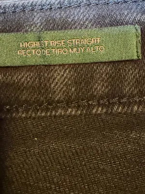 Wild Fable Highest Rise Straight Jeans 0 Washed Black Distressed Raw Hem thumbnail 7