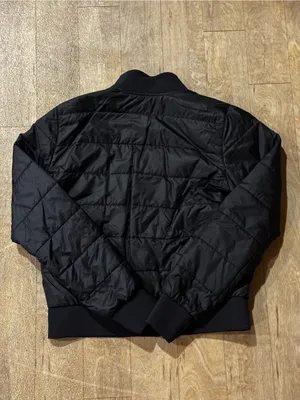 Lululemon Non-Stop Bomber Jacket Black Fully Reversible Size 6 thumbnail 2