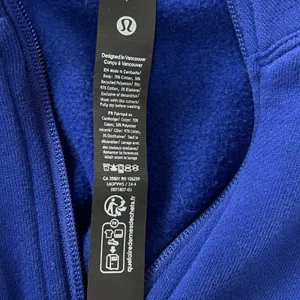 Lululemon Steady State Mens Small 1/2 Pullover Fleece Sweatshirt‎ Royal Blue thumbnail 6