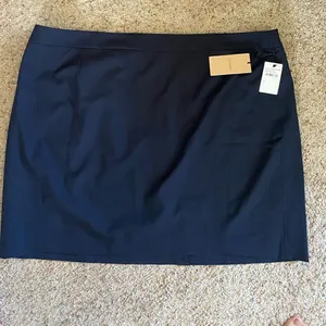 Halogen Navy Mini Skirt Size 26 NWT Office Workwear Womens thumbnail 2