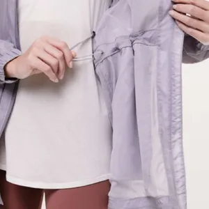 Lululemon Lightweight Full Zip Jacket Windbreaker In The Clear Size 6 Purple thumbnail 3