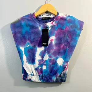 Nasty Gal Tie-Dye Tee with Blue and Purple size S/M NWT thumbnail 1