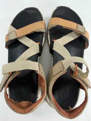 Taos‎ Active Comfort Sandals Beige Hook Loop Platform Walking Shoes Womens 8 thumbnail 7