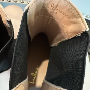Lulu’s New Derrie Light Nude Platform Ankle Boots Chelsea Women’s Size 6.5 thumbnail 10