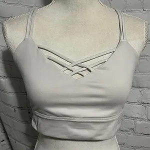 Joy Lab - White Strappy Exercise Bra - M thumbnail 1