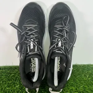 Hoka One One Clifton 6 Black Women Size 9 Black White Running Shoes thumbnail 5