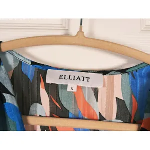 ELLIATT Vista Abstract Wrap Midi Dress Size Small Multicolor Whimsical Statement thumbnail 4