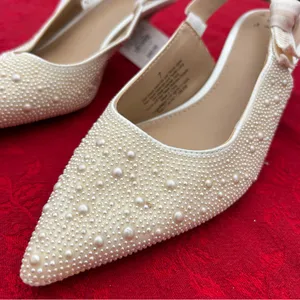Women's Milan Slingback Heels - A New Day size 7 pearl wedding‎ guest classic thumbnail 4