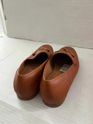Sam & Libby Nadia loafer flats shoes burnt umber brown size 9.5 Broken hardware thumbnail 5