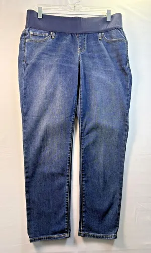 Gap Maternity 1969 Best Girlfriend Medium wash Jeans‎ straight leg Size 29 Short thumbnail 1