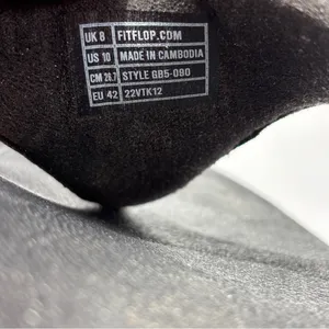 Fitflop Lulu‎ Glitter Womens Size 10 Black Glitter Top Thongs Flip Flop Sandals thumbnail 6