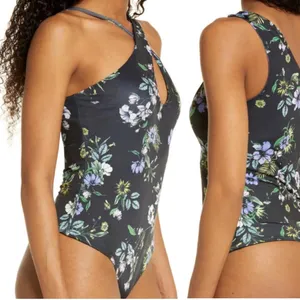 AFRM Bodysuit Celyn Sleeveless, Spring Noir Bouquet Size M New w/o Tag thumbnail 2