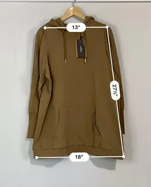 VERO MODA Women’s Long Sleeve Long Pullover Sweatshirt Sepia Tint Size 1X NWT thumbnail 7