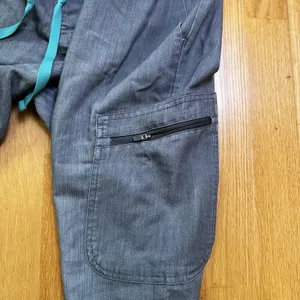 FIGS Scrub Pants Technical Collection Cargo Double Zips Gray Sz L W20SW2034 thumbnail 15