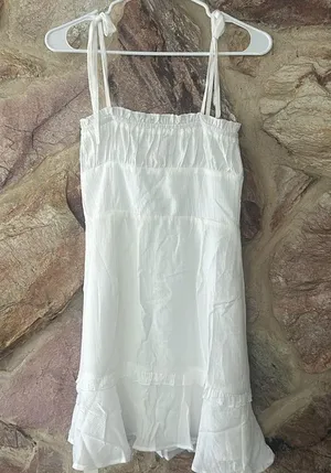 Commense Sexy V-Neck Ruffle Skirt Tight Sling Short Dress size small thumbnail 6