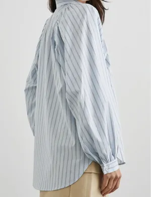 Rails Livy Shirt - Hampton Stripe Blue & White Pinstriped Button Down Shirt thumbnail 3