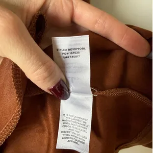 Lulus Always Endearing Brown Suede Mini Dress Stretch with Pockets Women's Small thumbnail 8