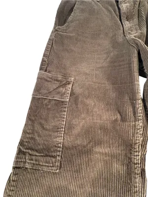 Hollister Womens 28 Brown Corduroy Cargo Pants Ultra High Rise Baggy Wide Leg thumbnail 3