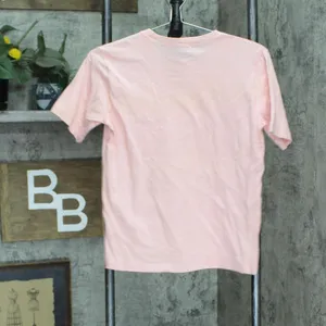 NWT Dearstalker Womens Striped Short Sleeve Pocket T-Shirt Tee Pink / White Free thumbnail 2