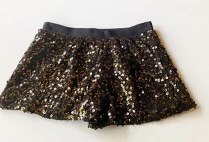Authentic Icon AI Sequin Shorts Gold thumbnail 6