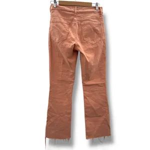 Mother The Insider Ankle‎ Fray Raw Hem Jeans in Chalk It Up Terracotta Sz 28 thumbnail 5