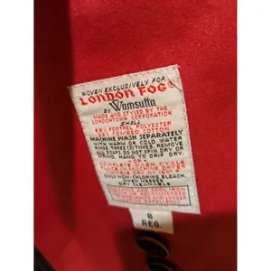 London Fog By Wamsutta Thinsula Lined Red Trench Coat Woman’s 8 Regular thumbnail 7