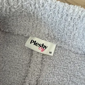 Pleshy Cozy Lounge Pants Light Blue Plush‎ Soft Drawstring Waist Size M thumbnail 3
