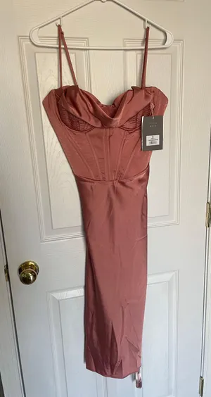 House Of CB Myrna Dress (Blush) thumbnail 1