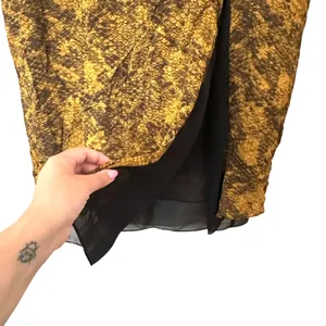 SAYLOR Snake Print Midi Skirt Yellow‎ Medium thumbnail 4