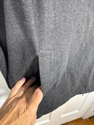 Lululemon Cozy Warm Gratitude Wrap Jacket in Heathered Black W2557 Sz 10 thumbnail 10