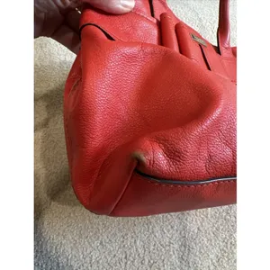 Kate Spade Elena‎ Villabella Orange Red Shoulder Bag Leather Handbag Bow Satchel thumbnail 12