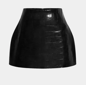 MICAS Black Texture faux leather mini skirt (NWT) thumbnail 1