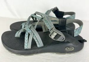 Chaco Women's ZX/2 Sport Sandals Size 9 Gorpcore Hiking Strappy Blue Grey thumbnail 1