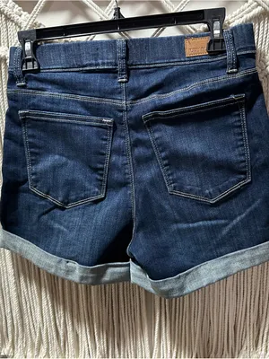 Judy Blue Dark Indigo Cuffed Denim Shorts thumbnail 5