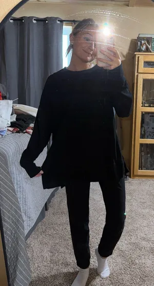 Aerie Oversized Crewneck Sweatshirt thumbnail 1