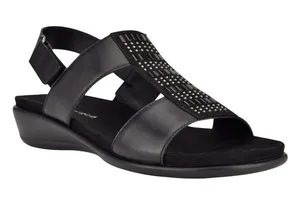 NWT Easy Spirit Hazel Womens Slingback Sandals SEHAZEL Black 7.5M thumbnail 1