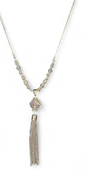 Paparazzi One Sway or Another Silver Tassel Statement Opera Length Necklace thumbnail 1
