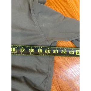 Lululemon Long Sleeve Crew Neck Tee‎ Dark Olive Green Relaxed Fit Size 10 thumbnail 4