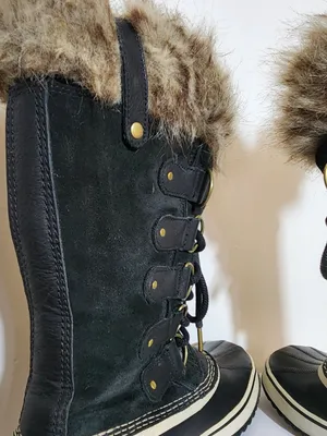Sorel Joan of Arctic Black Waterproof Boots Size 8.5 thumbnail 8