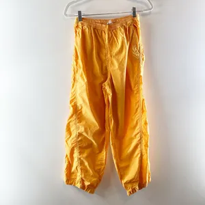 Aerie High Rise Baggy Lightweight Cargo Pants Orange Small thumbnail 3
