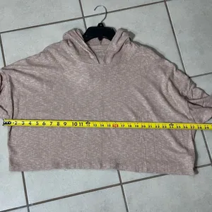 American Eagle Women Beige Hoodie Sweater Pullover Top Size Medium.‎ thumbnail 8