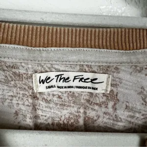Free People True Perfection High/Low Cotton Blouse in Almond Milk Size Small thumbnail 4