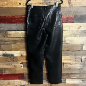 Aritzia‎ Wilfred The Melina Pant Black Vegan Leather Pants Size 8 thumbnail 3