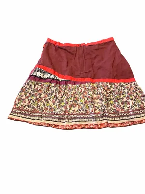 Coline Cotton Voile Lined Skirt with Indi Print Size M thumbnail 2