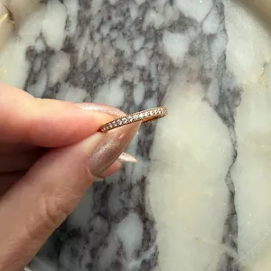 Pandora Sparkle & Hearts Ring Rose Gold thumbnail 3