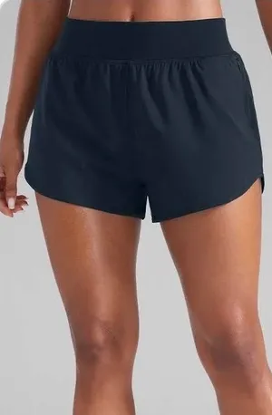 CRZ YOGA Womens Black Athletic Running Shorts Size XL Drawstring Pockets thumbnail 1